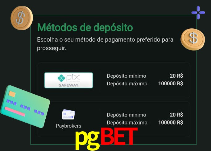 O cassino pgbet oferece uma grande variedade de métodos de pagamento